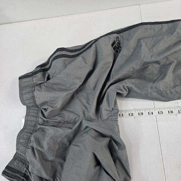 Adidas Men's Small Gray Athletic Track Pants Zip Hem‎ Stripes S86814 5977 - Picture 9 of 13